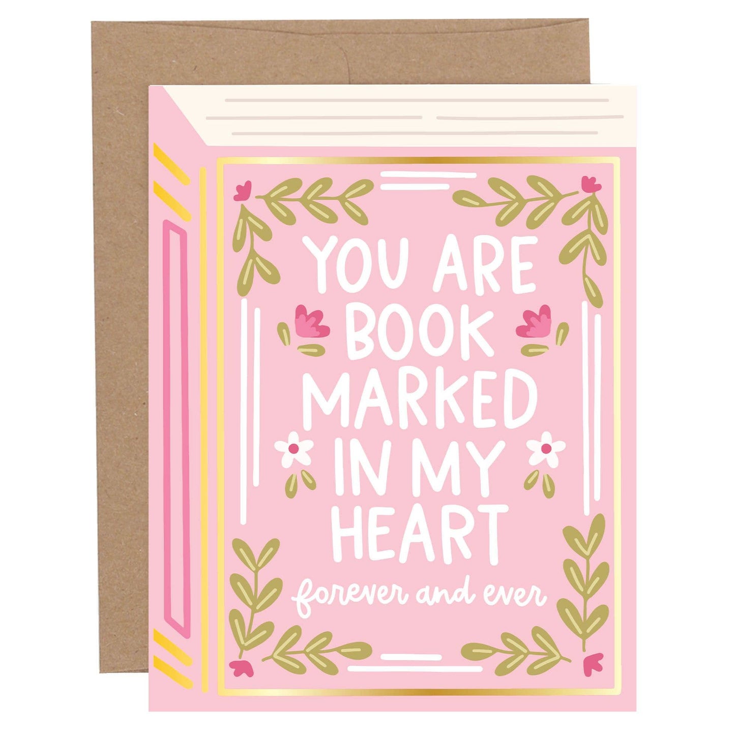 Greeting Card - You Are Book Marked In My Heart - Bookish
