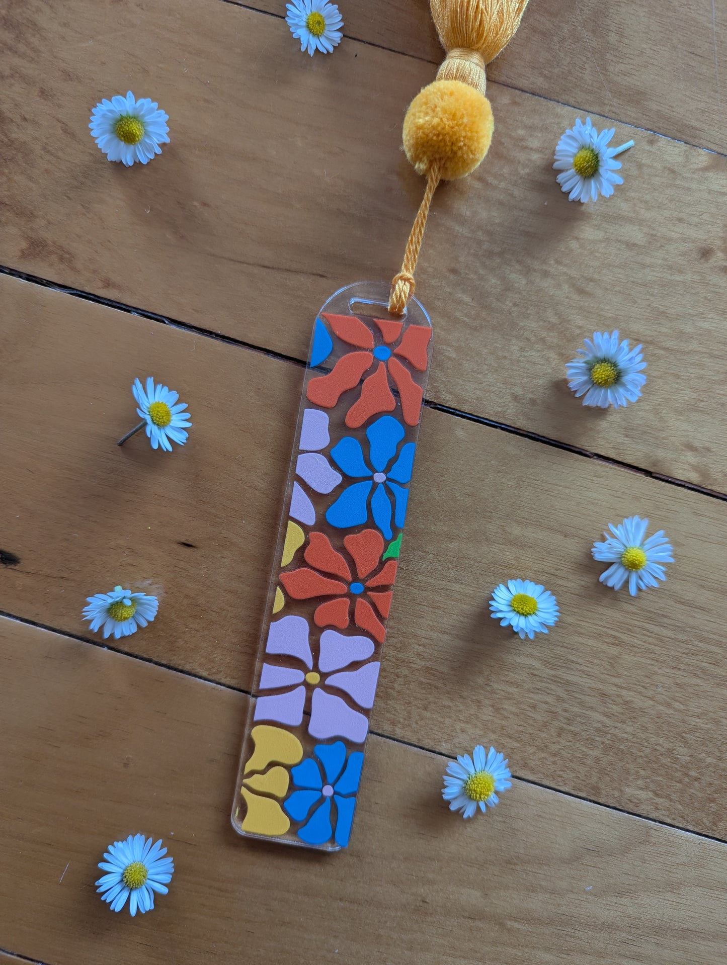 Bookmark - Take me to the Flower Market - large flowers