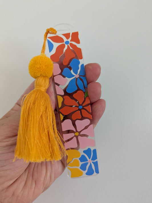 Bookmark - Take me to the Flower Market - large flowers
