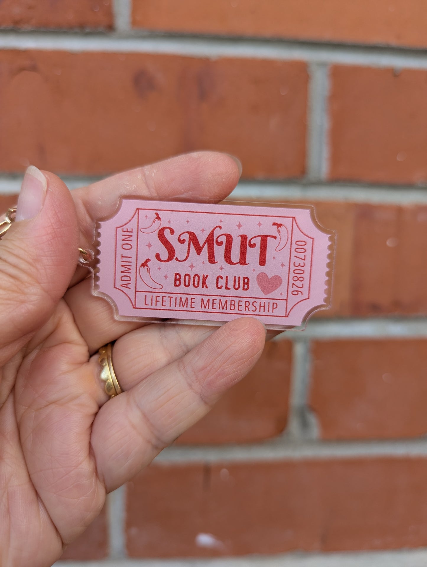 Keyring - Admit One: Happily Ever After - Book Club RomCom, Smut or Dark Romance