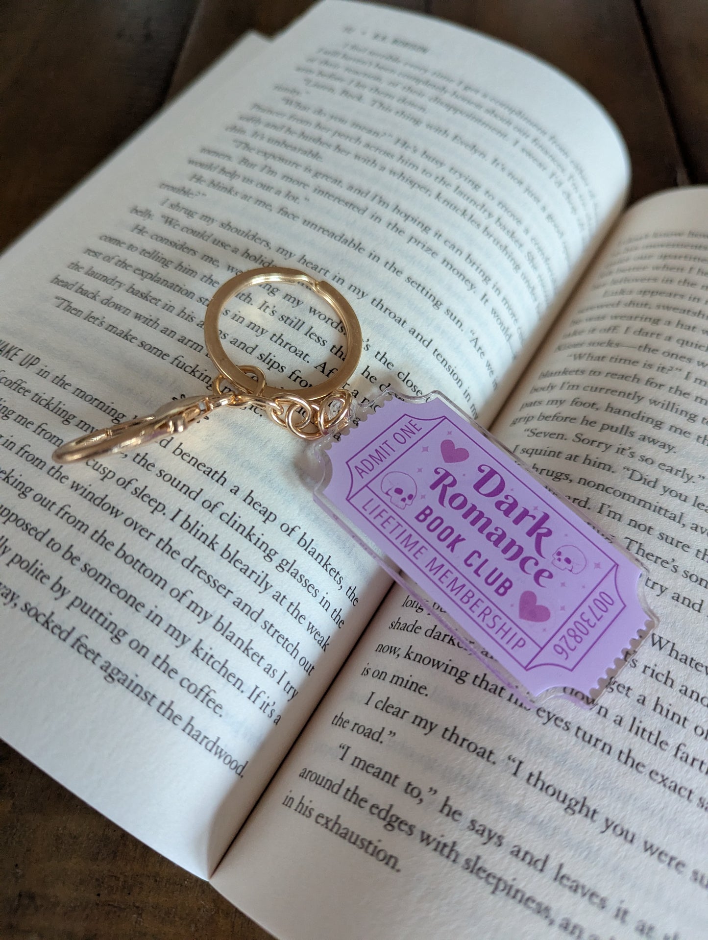 Keyring - Admit One: Happily Ever After - Book Club RomCom, Smut or Dark Romance