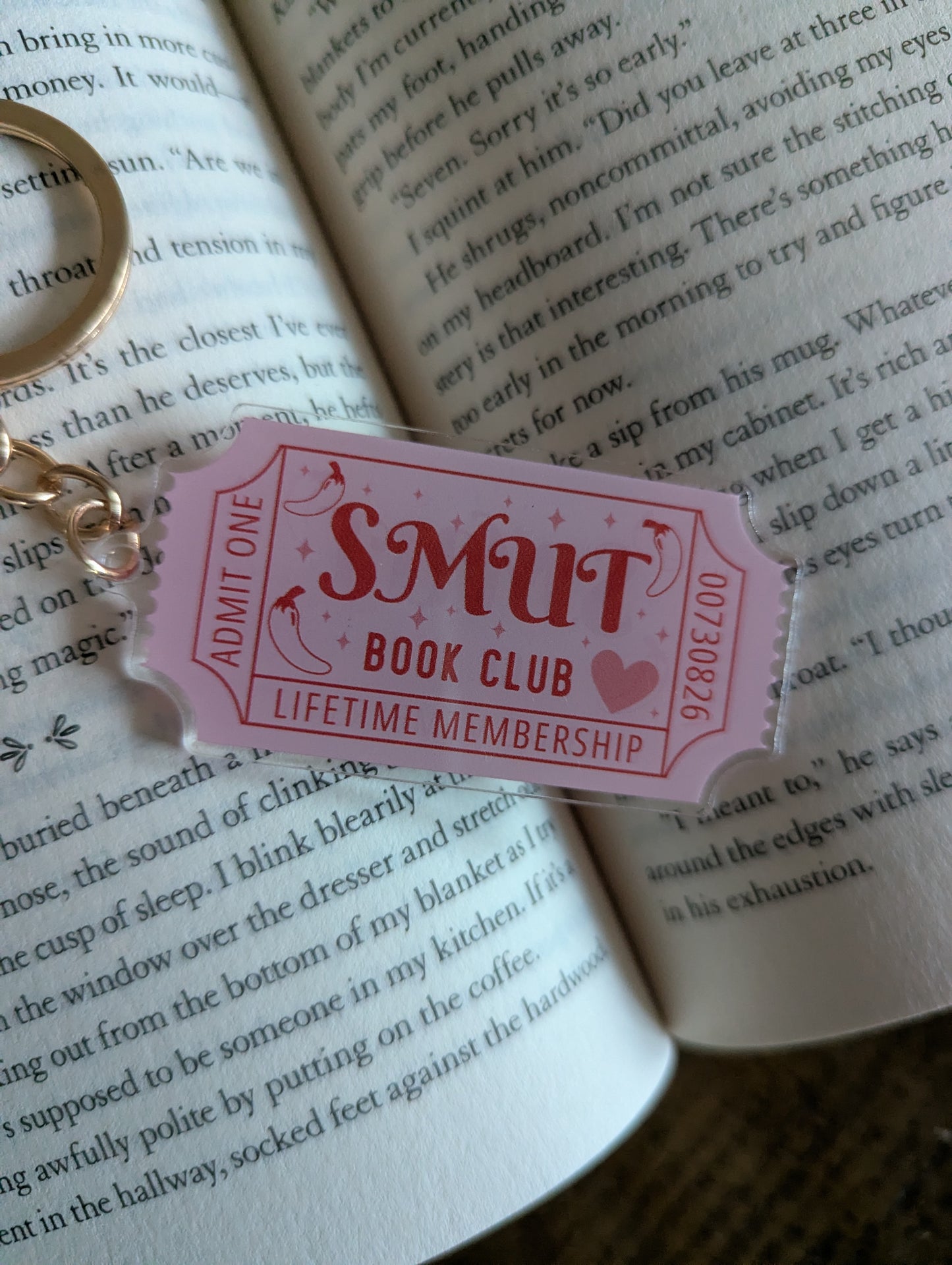 Keyring - Admit One: Happily Ever After - Book Club RomCom, Smut or Dark Romance