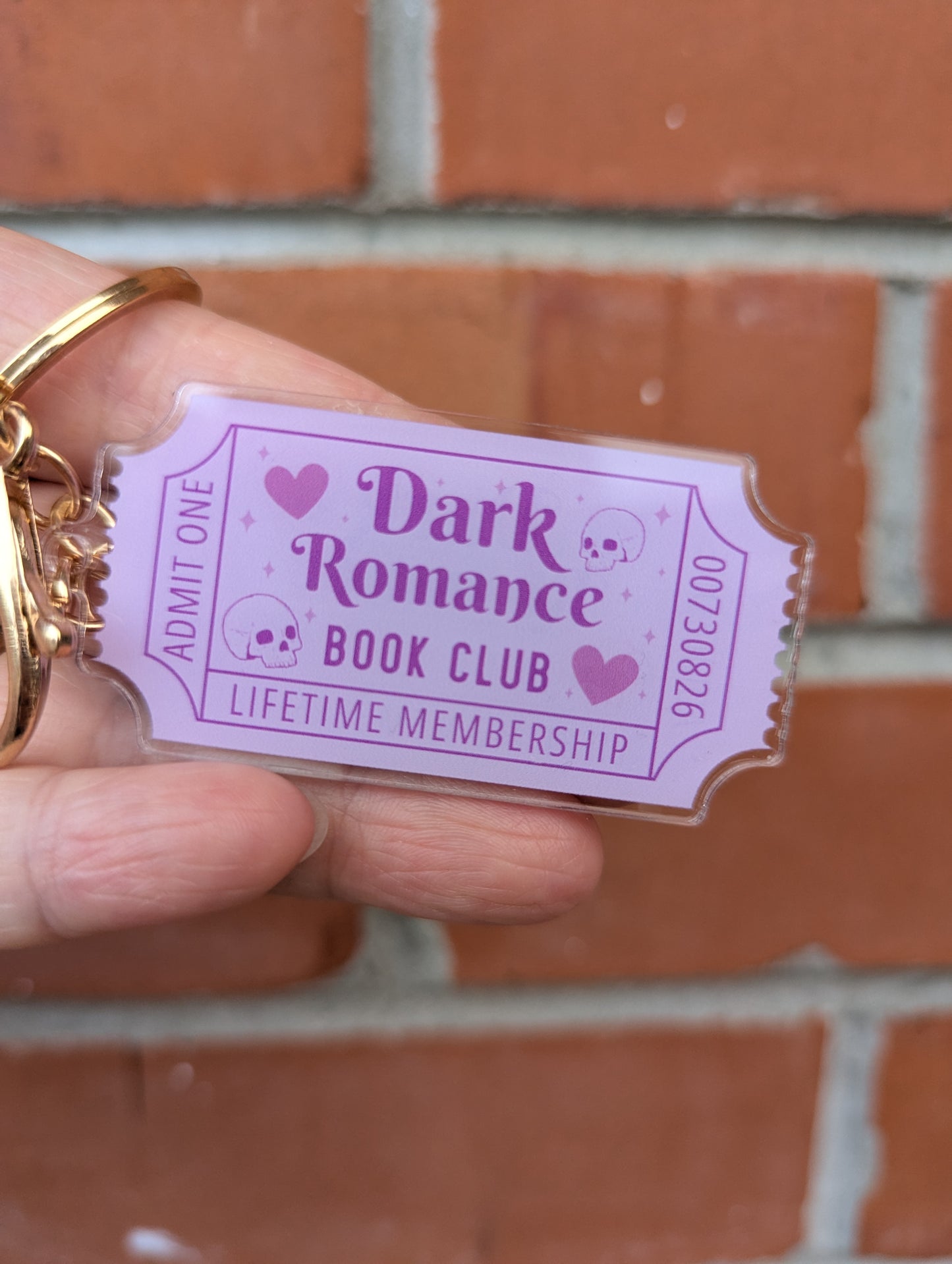 Keyring - Admit One: Happily Ever After - Book Club RomCom, Smut or Dark Romance