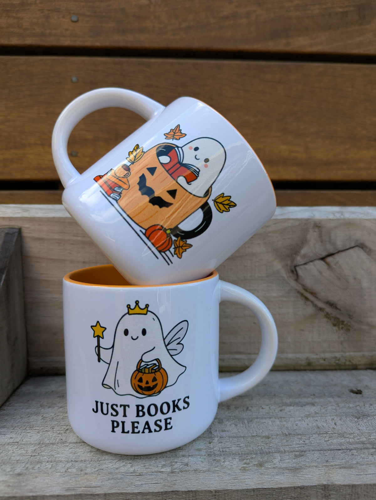 Halloween - Mug - Cute Bookish Ghosts