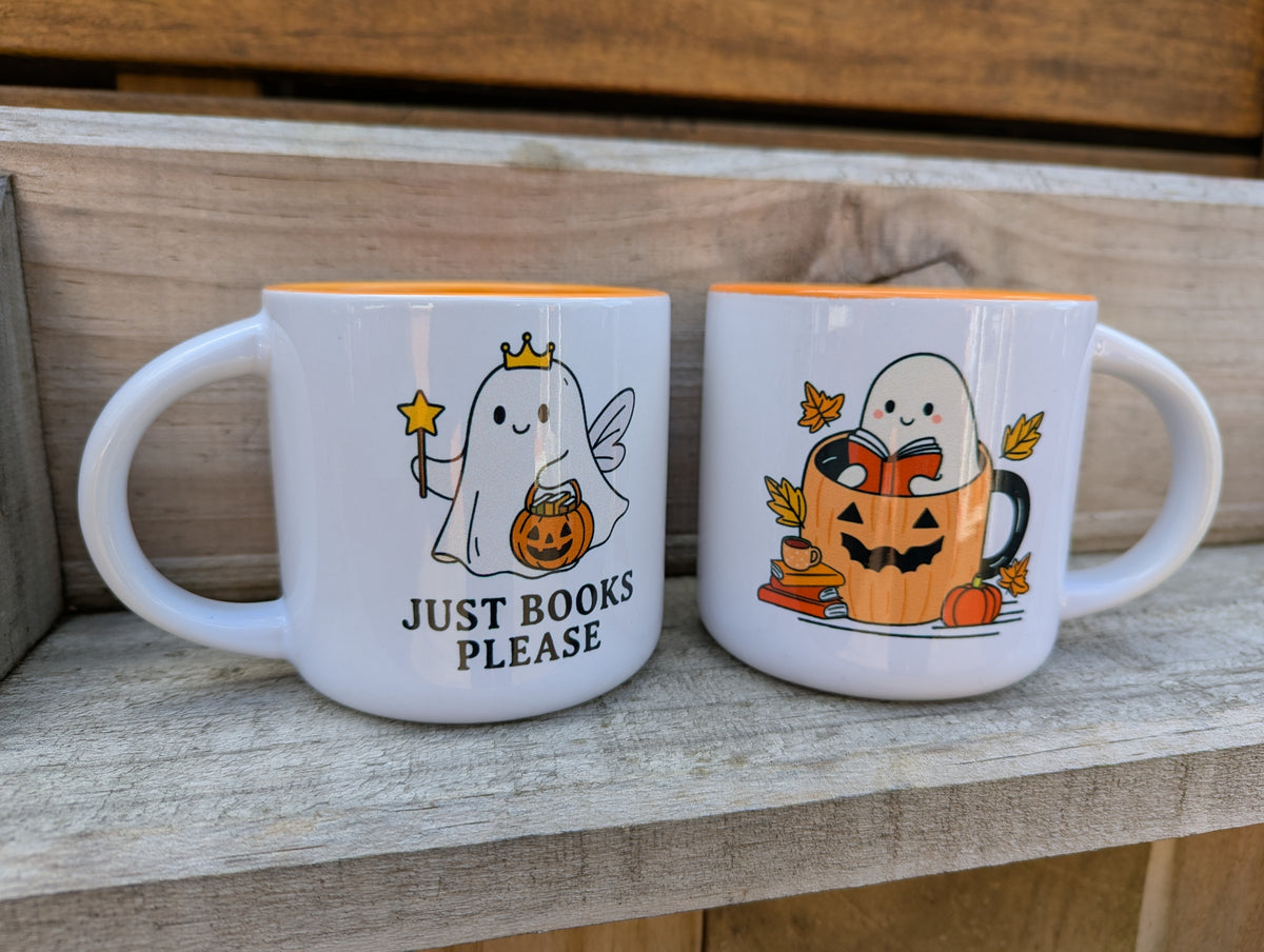 Halloween - Mug - Cute Bookish Ghosts