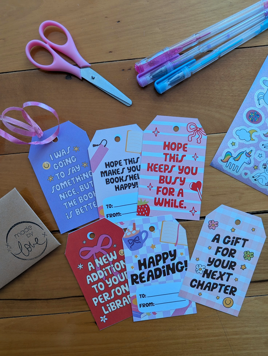 Book Bestie Gift Tags - Set of 6
