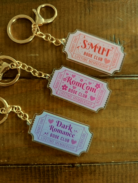 Keyring - Admit One: Happily Ever After - Book Club RomCom, Smut or Dark Romance