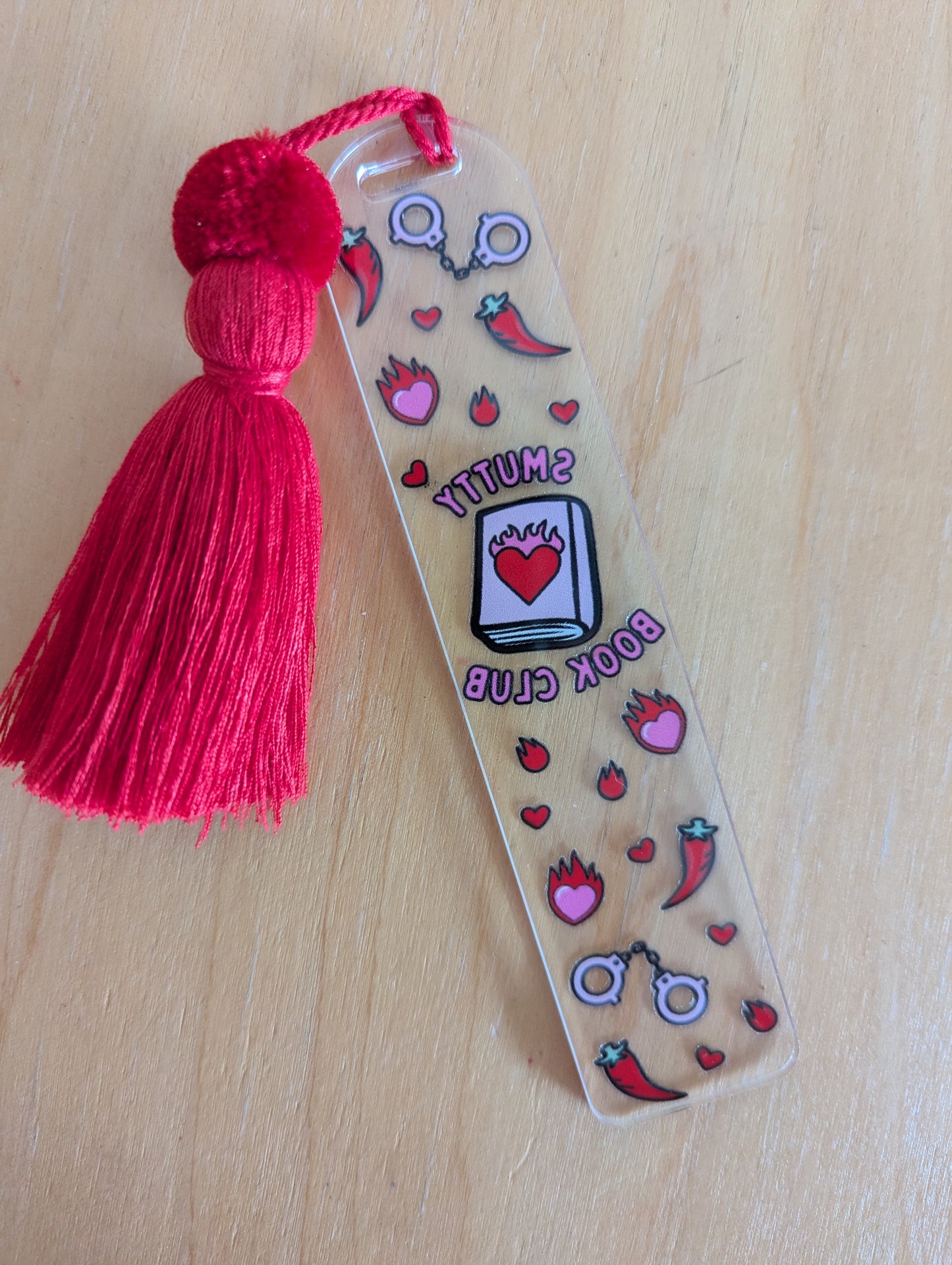 Bookmark - It's getting hot in here - Smutty Book Club