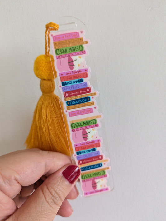 Bookmark - In my Romance Book Era - Romance Tropes bookmark