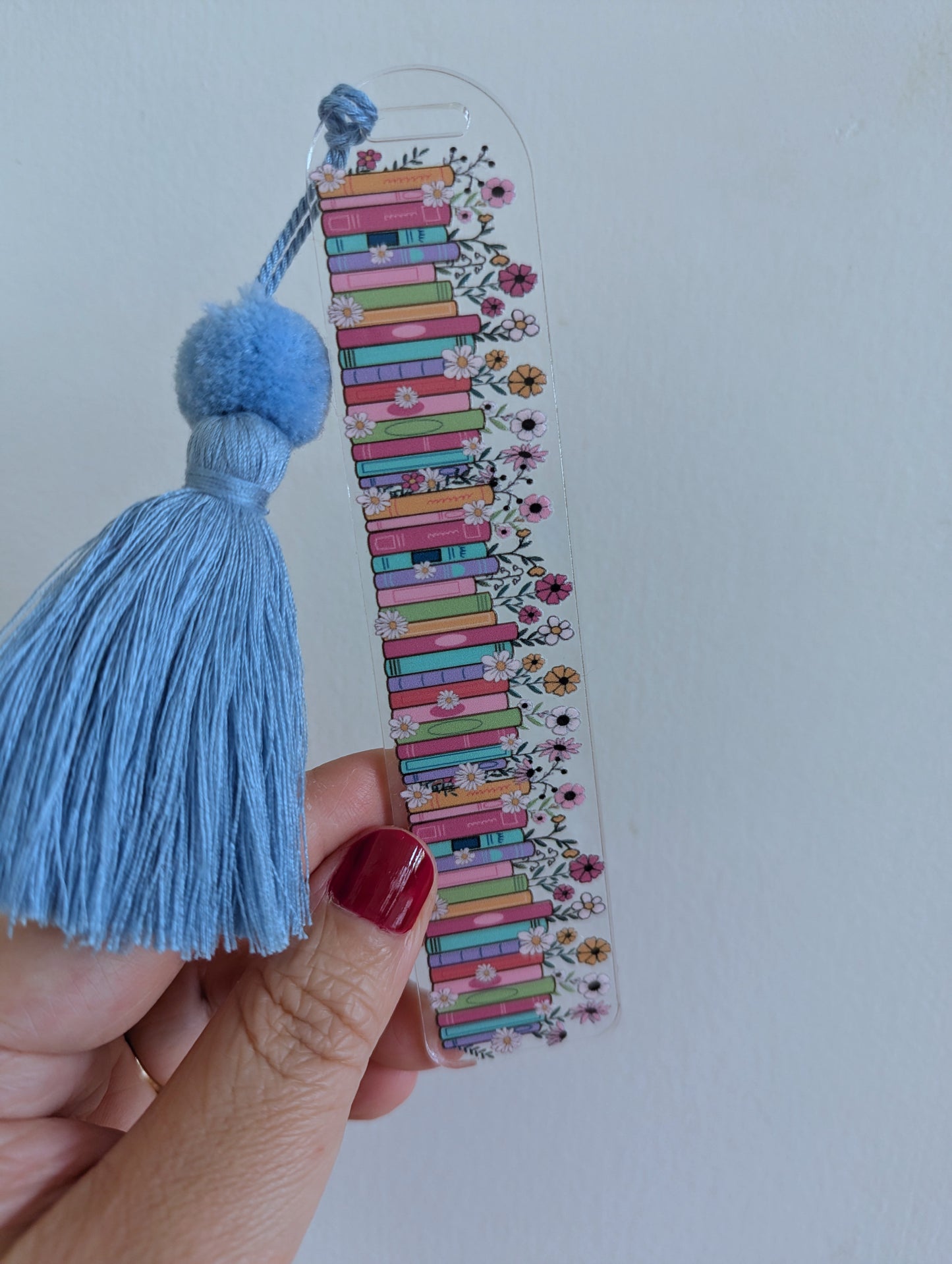 Bookmark - Buy me books not flowers - books and flowers bookmark